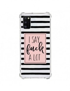 Coque Samsung Galaxy A41 I Say Fuck A Lot Transparente -...