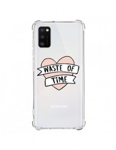 Coque Samsung Galaxy A41 Waste Of Time Transparente -...