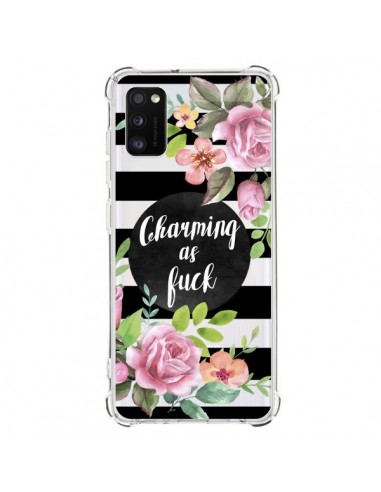 Coque Samsung Galaxy A41 Charming as Fuck Fleurs Transparente - Maryline Cazenave