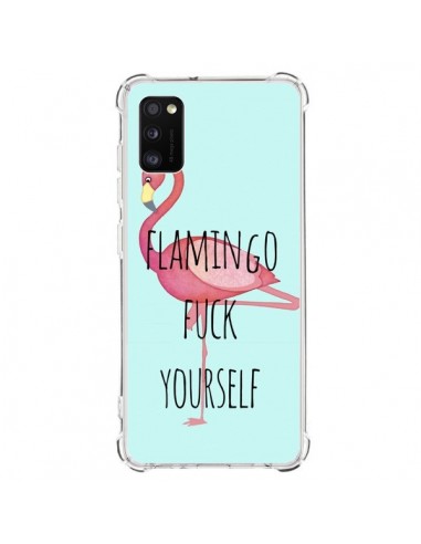 Coque Samsung Galaxy A41 Flamingo Fuck Yourself - Maryline Cazenave