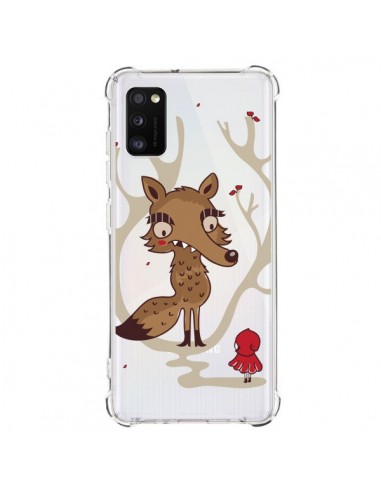 Coque Samsung Galaxy A41 Le Petit Chaperon Rouge Loup Hello Big Wolf Transparente - Maria Jose Da Luz