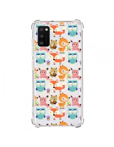 Coque Samsung Galaxy A41 Renard Ecureuil Lapin Hibou Transparente - Maria Jose Da Luz