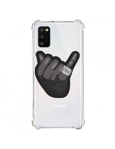Coque Samsung Galaxy A41 OVO Ring bague Transparente - Mikadololo