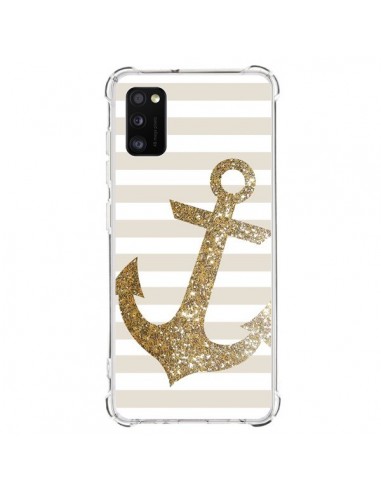 Coque Samsung Galaxy A41 Ancre Or Navire - Monica Martinez