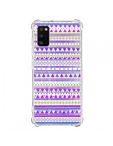Coque Samsung Galaxy A41 Bandana Violet Azteque - Monica Martinez
