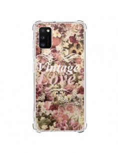 Coque Samsung Galaxy A41 Vintage Love Flower - Monica...