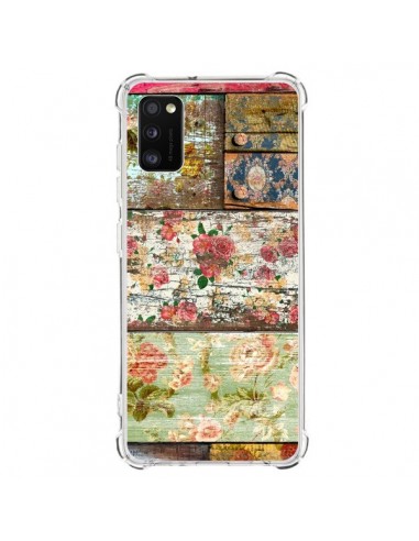Coque Samsung Galaxy A41 Lady Rococo Bois Fleur - Maximilian San