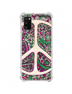 Coque Samsung Galaxy A41 Peace and Love Azteque Vainilla...