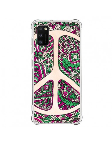 Coque Samsung Galaxy A41 Peace and Love Azteque Vainilla - Maximilian San