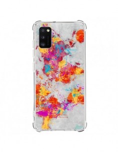 Coque Samsung Galaxy A41 Terre Map Monde Mother Earth...