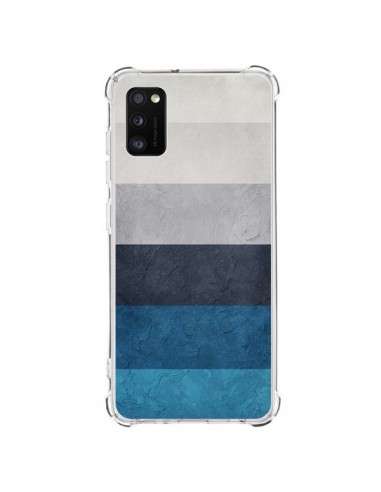 Coque Samsung Galaxy A41 Bandes Horizontales Greece Hues - Maximilian San