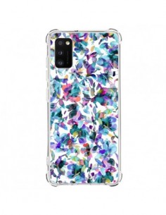 Coque Samsung Galaxy A41 Aquatic Flowers Blue - Ninola...