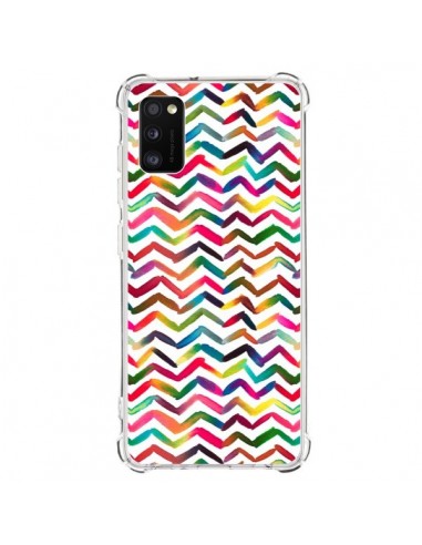 Coque Samsung Galaxy A41 Chevron Stripes Multicolored - Ninola Design