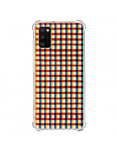 Coque Samsung Galaxy A41 Crossed Eyes Lines Red - Ninola Design