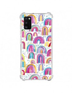 Coque Samsung Galaxy A41 Cute Watercolor Rainbows -...