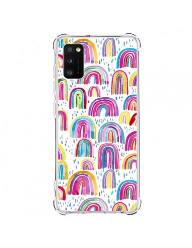 Coque Samsung Galaxy A41 Cute Watercolor Rainbows - Ninola Design
