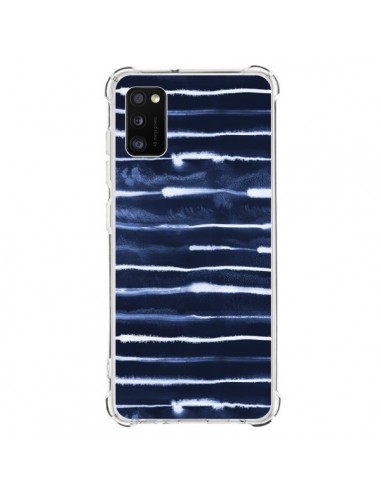 Coque Samsung Galaxy A41 Electric Lines Navy - Ninola Design