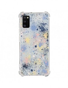 Coque Samsung Galaxy A41 Gradient Watercolor Lines Blue -...