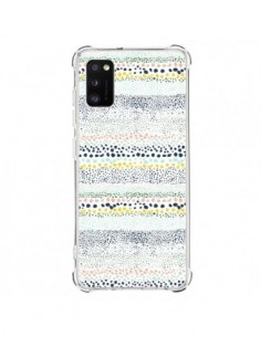 Coque Samsung Galaxy A41 Little Textured Dots Green -...