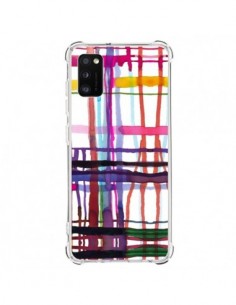 Coque Samsung Galaxy A41 Little Textured Dots Pink -...