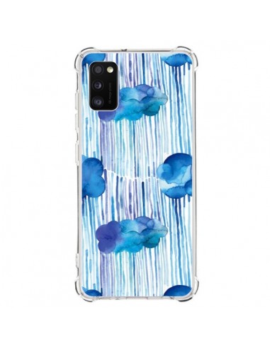 Coque Samsung Galaxy A41 Rain Stitches Neon - Ninola Design