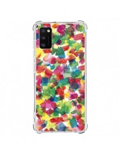 Coque Samsung Galaxy A41 Speckled Watercolor Blue -...