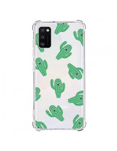 Coque Samsung Galaxy A41 Chute de Cactus Smiley Transparente - Nico