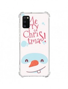 Coque Samsung Galaxy A41 Bonhomme de Neige Merry...