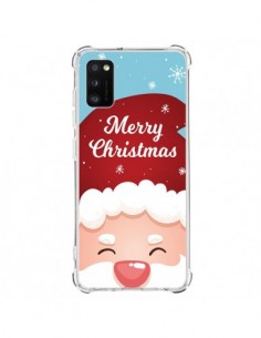 Coque Samsung Galaxy A41 Bonnet du Père Noël Merry...