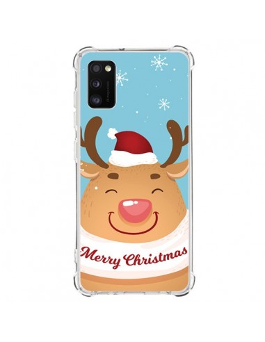 Coque Samsung Galaxy A41 Renne de Noël Merry Christmas - Nico
