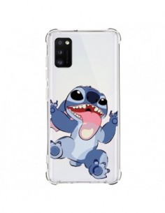 Coque Samsung Galaxy A41 Stitch de Lilo et Stitch Langue...