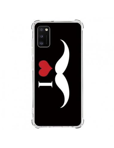 Coque Samsung Galaxy A41 I Love Moustache - Nico