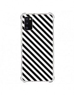 Coque Samsung Galaxy A41 Bonbon Candy Noire et Blanche...