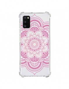 Coque Samsung Galaxy A41 Mandala Rose Clair Azteque...