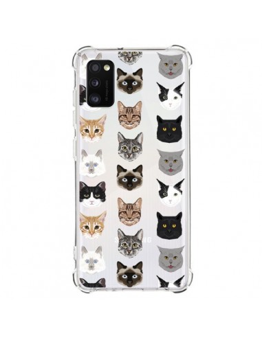 Coque Samsung Galaxy A41 Chats Transparente - Pet Friendly