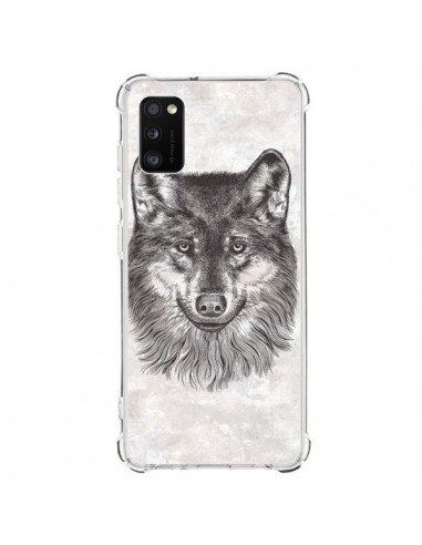 Coque Samsung Galaxy A41 Loup Gris - Rachel Caldwell