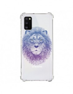 Coque Samsung Galaxy A41 Lion Animal Transparente -...