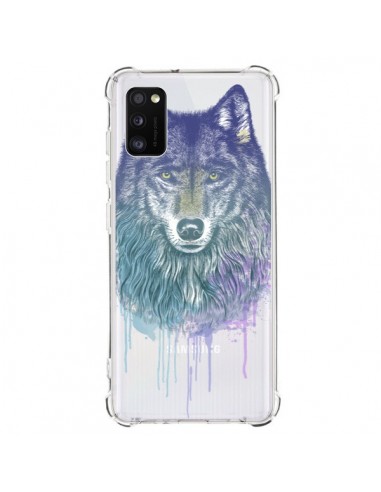 Coque Samsung Galaxy A41 Loup Wolf Animal Transparente - Rachel Caldwell