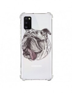 Coque Samsung Galaxy A41 Chien Bulldog Dog Transparente -...