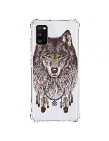 Coque Samsung Galaxy A41 Loup Wolf Attrape Reves Transparente - Rachel Caldwell