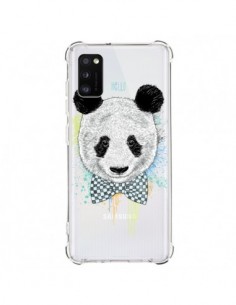 Coque Samsung Galaxy A41 Panda Noeud Papillon...