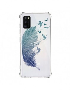 Coque Samsung Galaxy A41 Plume Feather Fly Away...