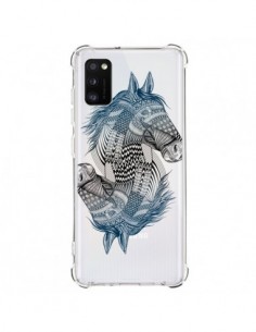 Coque Samsung Galaxy A41 Cheval Horse Double Transparente...
