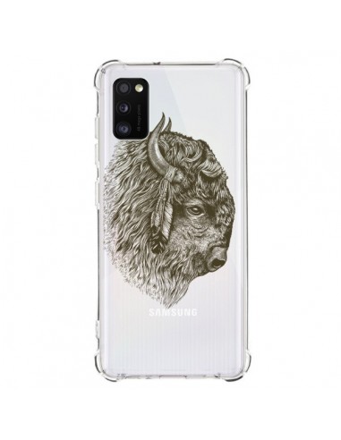 Coque Samsung Galaxy A41 Buffalo Bison Transparente - Rachel Caldwell