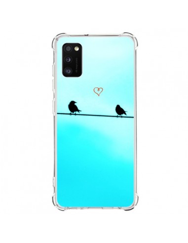 Coque Samsung Galaxy A41 Oiseaux Birds Amour Love - R Delean
