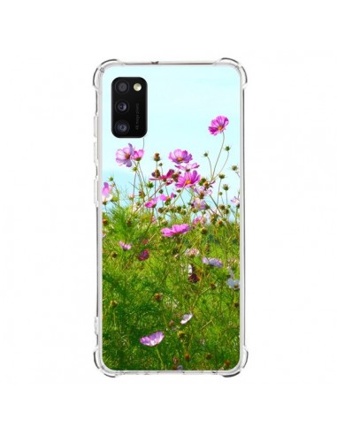 Coque Samsung Galaxy A41 Fleurs Roses Champ - R Delean