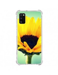 Coque Samsung Galaxy A41 Tournesol Zoom Fleur - R Delean