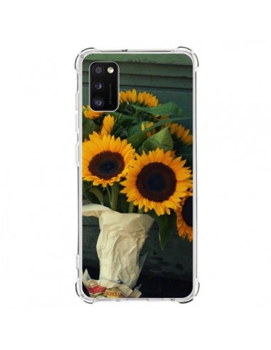 Coque Samsung Galaxy A41 Tournesol Bouquet Fleur - R Delean