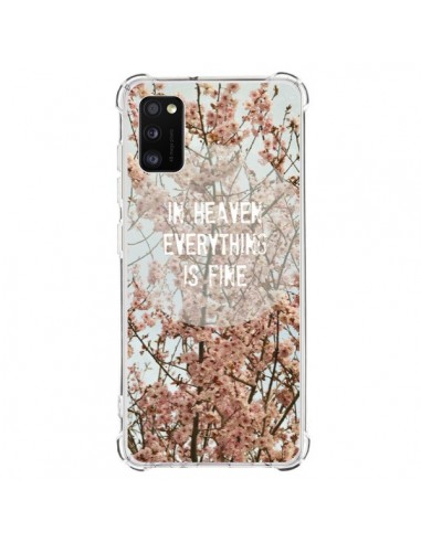 Coque Samsung Galaxy A41 In heaven everything is fine paradis fleur - R Delean