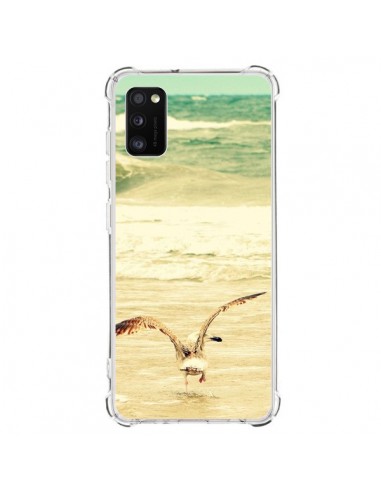 Coque Samsung Galaxy A41 Mouette Mer Ocean Sable Plage Paysage - R Delean